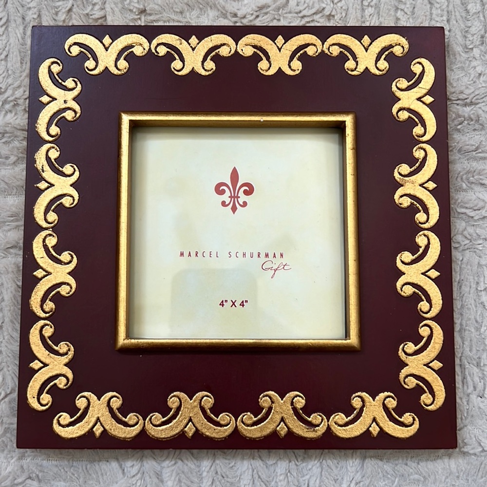 Marcel Schurman 4” x 4” square picture photo frame New